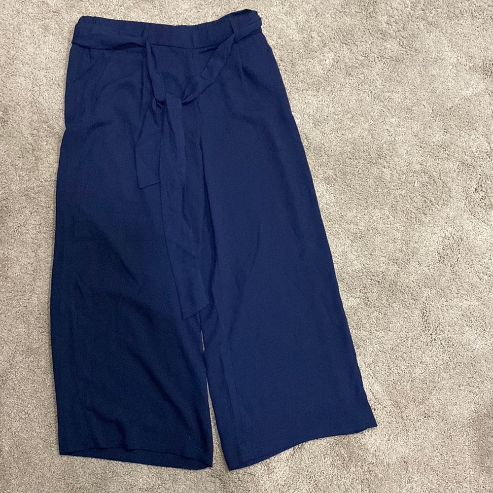 Halogen navy blue culotte